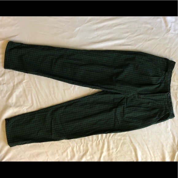 URBAN GREEN CHECKERED PANTS (XS) - Picture 2 of 2